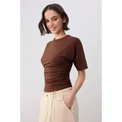 Trendyol Milla Ženska majica TWOSS26TS00052, Braon