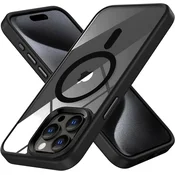 GS Magnetni ovitek Magsafe za iPhone 15 Pro, črn