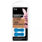 DURACELL Baterija Hearing Aid 675 1/45V/ za slusni aparat/ 6 kom (cena po komadu)