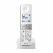 Philips Brezžični telefon D4701W/53 bele barve