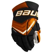 Hokejske rokavice Bauer Vapor FLYLITE Black/Orange Intermediate 13 palcev