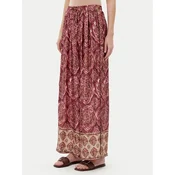 ViCOLO Hlače iz tkanine TD0666 Bordo rdeča Relaxed Fit