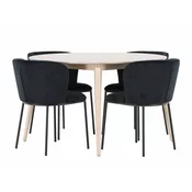 Jedilniški komplet Dallas 4760 (Črna) 75cm