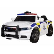 LEAN TOYS Otroški električni avto Police 12V Bela lea, (20407449)