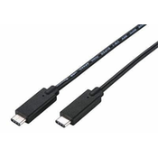 C-Tech USB 3.2, Type-C (CM/CM), PD 100W, 20Gbps, 2m, črna