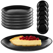 KADAX 6x Sladični krožnik 19 cm iz opalnega stekla