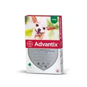 Advantix Spot On sredstvo za pse A.U.V. za pse pod 4 kg-ov (4 x 0,4 ml)