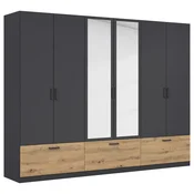 Boxxx omara ZA OBLAČILA, siva, hrast artisan