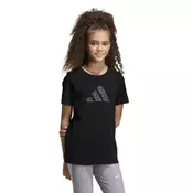 Adidas Majica za devojcice Jg Animal T KA2987 Kratki rukav, Crna