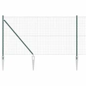 Vidaxl Varjena žična ograja s konicami 10 x 1,2 m (Š x V)