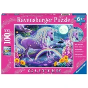 Ravensburger puzzle - Jednorog u gliteru - 100 delova