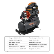 OEM Tiha zračna črpalka, brez olja, prenosna -8L 900W, (5000113847)