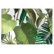 Decormat Zaščitna podloga za stol Zeleni listi 140x100 cm 2 cm