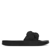 Tommy Jeans Natikači Tjw Braided Slides EN0EN02975 Črna
