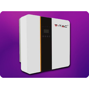 V-TAC 5kW ON/OFF GRID HYBRID solarni pretvornik z ENOFAZNIM IP65 LCD zaslonom