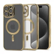 shumee OVITEK ZA iPhone 11 MAGSAFE MAGSHINE OJAČAN ZLAT OVITEK + STEKLO