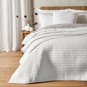 Bijeli prošiven prekrivac za bracni krevet 220x230 cm – Bianca
