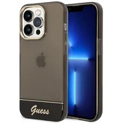 Guess Etui Guess Translucent za iPhone 14 Pro - črno