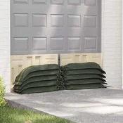 Vrece s pijeskom 100 pcs Tamnozelena 120 x 27 cm HDPE