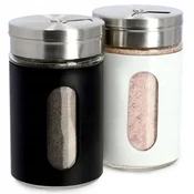 KADAX Set za sol in poper, 2 x 90 ml jekleni posodi