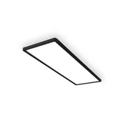 Briloner LED-stropna svetilka Tava A, 58 x 20 cm, plastika, črna - Dnevna soba/jedilnica - Sodobni - mat črna, bela