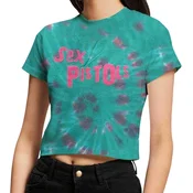 Sex Pistols Logo (Wash Collection) Green S Ženske Majica