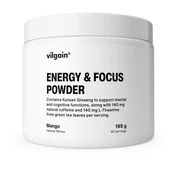 Energy & Focus Powder –? napitek v prahu s kofeinom in magnezijem za podporo koncentracije in zmanjšanje utrujenosti, sladkan s steviol glikozidi