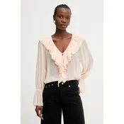 Marciano by Guess bluza z volančki ženska viskozna ADELA