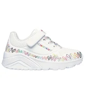 Skechers JGOLDCROWN: UNO LITE - HEART CRAZE, otroški športni copati, bela 314091L