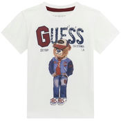 Guess Majica N5YI22 K8HM4 Bela Regular Fit