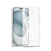 Crong Etui Hybrid Matte Magnetic MagSafe za iPhone 17, beli