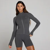 MP ženska jakna s celotno zadrgo Tempo Ultra brez šivov - robust grey - L