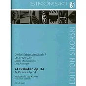SHOSTAKOVICH:24 PRELUDES OP.34 CELLO AND piano