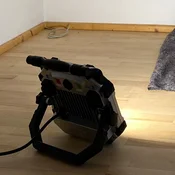 Ledino LED delovni reflektor Allach, zatemnljiv, 2 vtičnici - srebrno siva, črna - Kovina