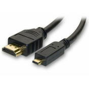 E-Green adapter micro HDMI (M) - HDMI (F) crni