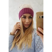 Kesi Cap with fleece Bibiana K264 black + beige