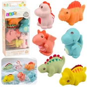 Set izobraževalnih gumijastih dinozavrov za kopanje, pastelne igre, 6 kosov.
