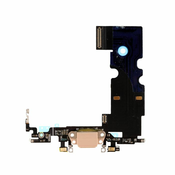Apple iPhone 8 - konektor za polnjenje + Flex kabel (zlat)