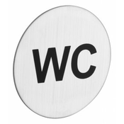 OZNAČBA SAMOLEPILNA INOX WC