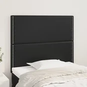 Vidaxl vidaXL Vzglavja za posteljo, komplet 2 kosov, črna, 100x5x78/88 cm, umetno usnje