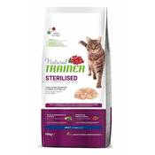 NATURAL TRAINER Suva hrana za odrasle sterilisane mačke Belo meso 10kg