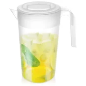 shumee Plastični vrč za pijačo, vodo, sok, limonado, s pokrovom, 2,3 l