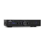 Auna AV2-CD608BT, HiFi stereo ojačevalnik, 4 x 100 W RMS, BT, digitalni optični vhod, črn