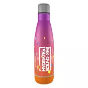 Dvostruko zidana metalna boca za vodu NEBULO s Bluetooth zvučnikom Hydrate & SoundON, 460 ml, ružičasto-narančasta HY-YX008-RN