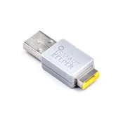 NON OM03YL blokator vratic MicroSD, USB Type-A, rumen