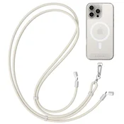Satechi Satechi, Vrvica za okoli vratu s kablom USB-C serije Lanyard OntheGo, hitro polnjenje, Bež, (5000277179)