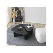 Hanah Home Ballare set klub stolova, 2 dijela, crni