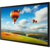 VEVOR Fiksni okvir za projektorski zaslon 257x150 cm bela