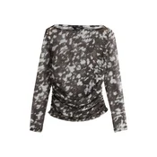 Next Majica Kew temno rjava/siva