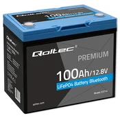 Baterija LiFePO4 12.8V 100Ah z Bluetooth, Modro/Črna